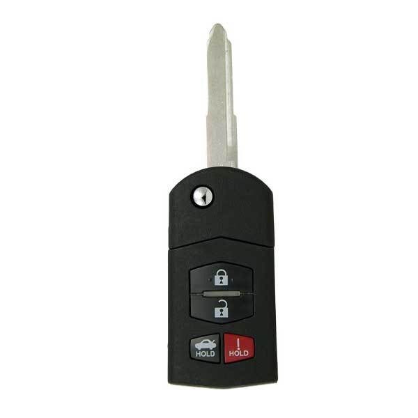 KeylessFactory:Remote Flip Keys:Mazda 4 Button Remote Flip Key